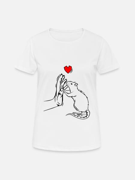 Ratte - Frauen T-Shirt atmungsaktiv - Weiß