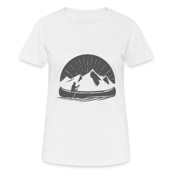 Wassersport - Frauen T-Shirt atmungsaktiv - Weiß - Vorne - AI Model Female 172 dark (172cm)