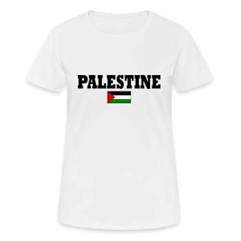 Palestine - T-shirt respirant Femme - blanc - Devant - AI Model Female 172 dark (172cm)