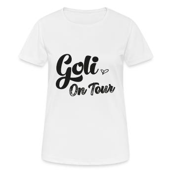 Wöd Goli on Tour beste Goli Patentante Österreich - Frauen T-Shirt atmungsaktiv - Weiß - Vorne - AI Model Female 172 dark (172cm)
