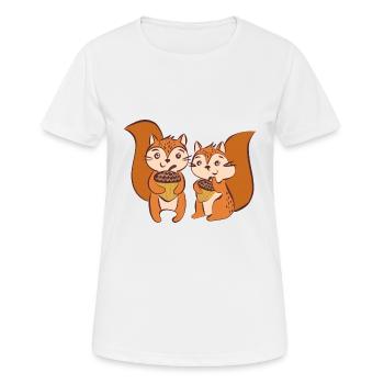 Wildtiere - Frauen T-Shirt atmungsaktiv - Weiß - Vorne - AI Model Female 172 dark (172cm)
