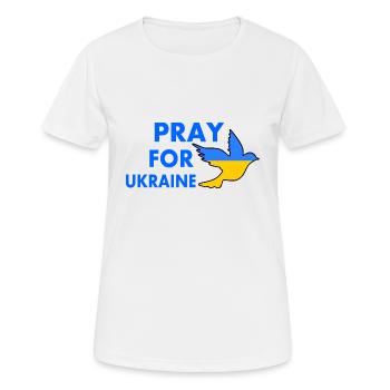Ukraine - T-shirt respirant Femme - blanc - Devant - AI Model Female 172 dark (172cm)