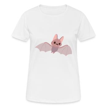 chauve souris - T-shirt respirant Femme - blanc - Devant - AI Model Female 172 dark (172cm)