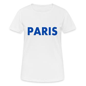 Paris - Frauen T-Shirt atmungsaktiv - Weiß - Vorne - AI Model Female 172 dark (172cm)