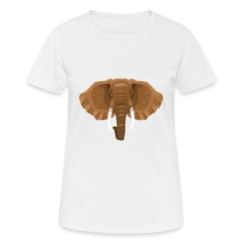 Wildtiere - Frauen T-Shirt atmungsaktiv - Weiß - Vorne - AI Model Female 172 dark (172cm)