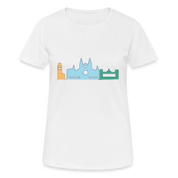 Mallorca Urlaub - Frauen T-Shirt atmungsaktiv - Weiß - Vorne - AI Model Female 172 dark (172cm)