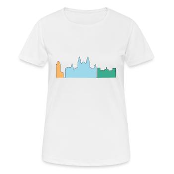 Mallorca - Frauen T-Shirt atmungsaktiv - Weiß - Vorne - AI Model Female 172 dark (172cm)