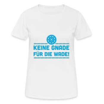 Fahrrad - Frauen T-Shirt atmungsaktiv - Weiß - Vorne - AI Model Female 172 dark (172cm)