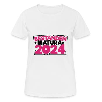 Matura 2024 Maturareise Maturafeier Maturant - Frauen T-Shirt atmungsaktiv - Weiß - Vorne - AI Model Female 172 dark (172cm)