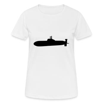 Submarine - Women's Breathable T-Shirt - white - Front - AI Model Female 172 dark (172cm)