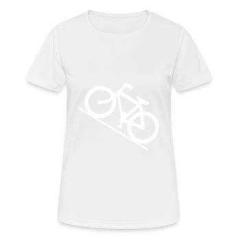 Bicyclette - T-shirt respirant Femme - blanc - Devant - AI Model Female 172 dark (172cm)