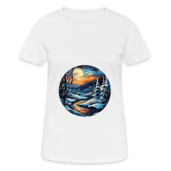 Winter - Women's Breathable T-Shirt - white - Front - AI Model Female 172 dark (172cm)