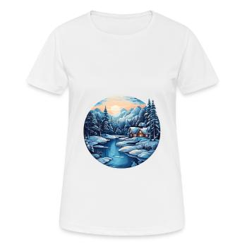 Winter - Women's Breathable T-Shirt - white - Front - AI Model Female 172 dark (172cm)