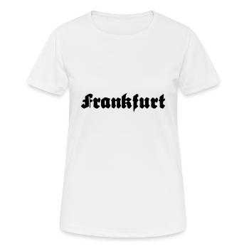 Frankfurt - Frauen T-Shirt atmungsaktiv - Weiß - Vorne - AI Model Female 172 dark (172cm)