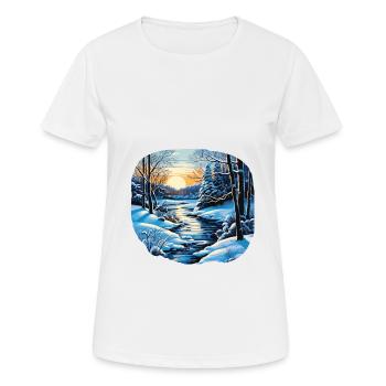 Winter - Women's Breathable T-Shirt - white - Front - AI Model Female 172 dark (172cm)