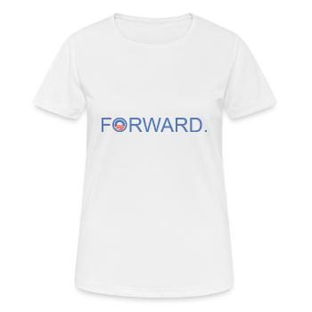 Forward Obama 2012. - Frauen T-Shirt atmungsaktiv - Weiß - Vorne - AI Model Female 172 dark (172cm)