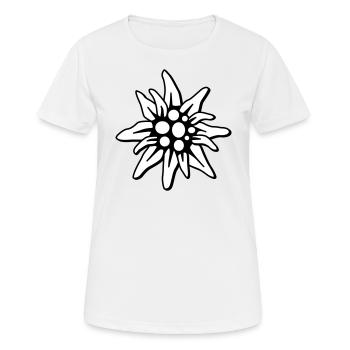 Edelweiss - Women's Breathable T-Shirt - white - Front - AI Model Female 172 dark (172cm)