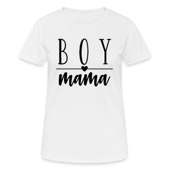 Boy Mom - Boy Mama Mom Of Boys - Women's Breathable T-Shirt - white - Front - AI Model Female 172 dark (172cm)