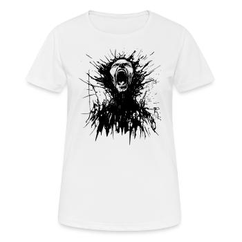 (Innerlich) Zerrissen - Frauen T-Shirt atmungsaktiv - Weiß - Vorne - AI Model Female 172 dark (172cm)