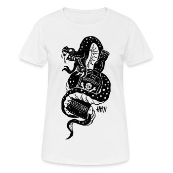 7 Apparel - The Good Stuff - Frauen T-Shirt atmungsaktiv - Weiß - Vorne - AI Model Female 172 dark (172cm)