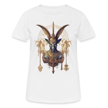 Coole Fantasy-Gottheit - Frauen T-Shirt atmungsaktiv - Weiß - Vorne - AI Model Female 172 dark (172cm)