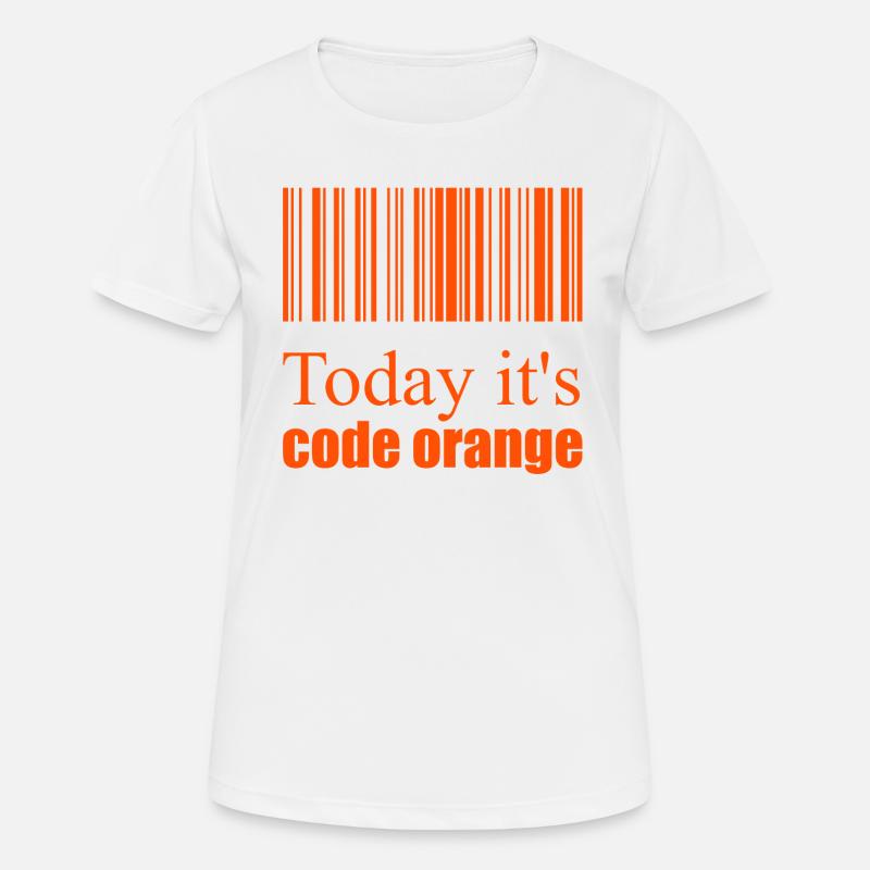Code orange - Women's Breathable T-Shirt - white