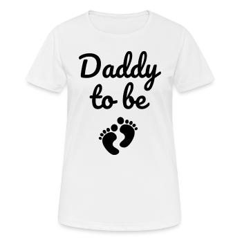Daddy to be - Women's Breathable T-Shirt - white - Front - AI Model Female 172 dark (172cm)
