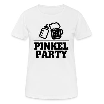 Pinkel Party - Frauen T-Shirt atmungsaktiv - Weiß - Vorne - AI Model Female 172 dark (172cm)