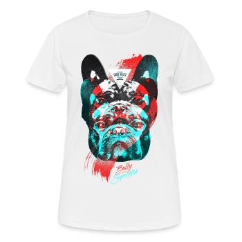 Bully Superstar - Frauen T-Shirt atmungsaktiv - Weiß - Vorne - AI Model Female 172 dark (172cm)