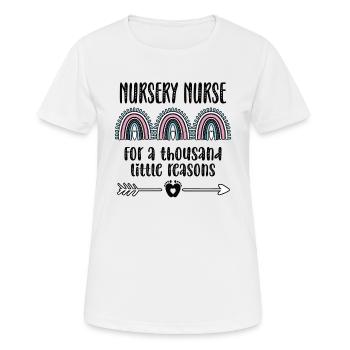 Stolze Neugeborenen-Krankenschwester Geschenk - Frauen T-Shirt atmungsaktiv - Weiß - Vorne - AI Model Female 172 dark (172cm)