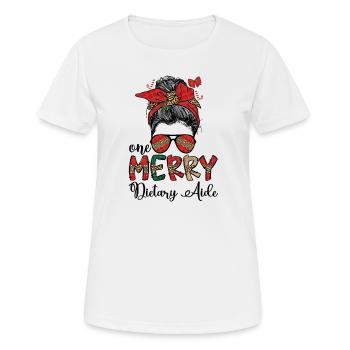 Dietary Aide Christmas Dietary Aide Xmas Gifts - Frauen T-Shirt atmungsaktiv - Weiß - Vorne - AI Model Female 172 dark (172cm)