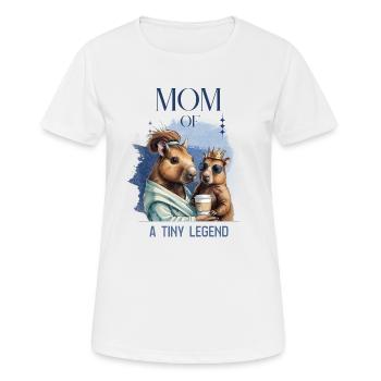 Mama eines kleinen Königs - Frauen T-Shirt atmungsaktiv - Weiß - Vorne - AI Model Female 172 dark (172cm)