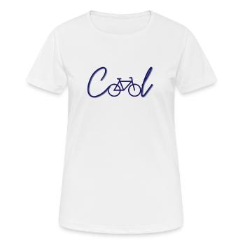 Cool bike ride cyclist sport gift - Women's Breathable T-Shirt - white - Front - AI Model Female 172 dark (172cm)