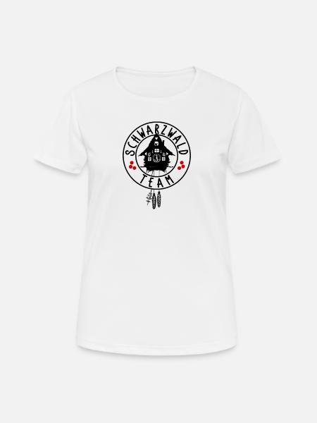 Schwarzwald Team - Frauen T-Shirt atmungsaktiv - Weiß