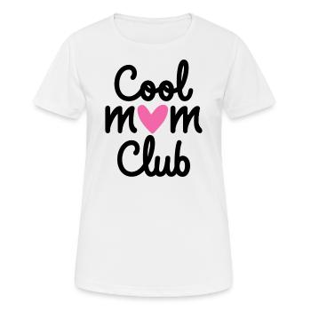 Cooler Mama-Club - Frauen T-Shirt atmungsaktiv - Weiß - Vorne - AI Model Female 172 dark (172cm)