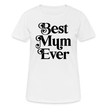 Die beste Mutter aller Zeiten - Frauen T-Shirt atmungsaktiv - Weiß - Vorne - AI Model Female 172 dark (172cm)