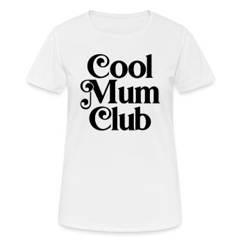 Cooler Mama-Club - Frauen T-Shirt atmungsaktiv - Weiß - Vorne - AI Model Female 172 dark (172cm)