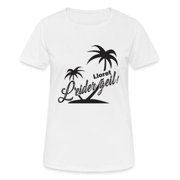 Lloret del mar malheureusement cool - T-shirt respirant Femme - blanc - Devant - AI Model Female 172 dark (172cm)