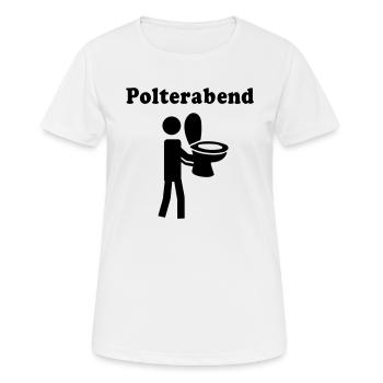 mariage-partie de la veille - T-shirt respirant Femme - blanc - Devant - AI Model Female 172 dark (172cm)