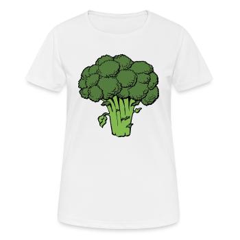 broccoli brokkoli veggie gemuese vegetables1 - Frauen T-Shirt atmungsaktiv - Weiß - Vorne - AI Model Female 172 dark (172cm)
