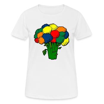 broccoli brokkoli veggie gemuese vegetables13 - Frauen T-Shirt atmungsaktiv - Weiß - Vorne - AI Model Female 172 dark (172cm)