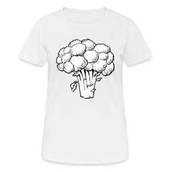 broccoli brokkoli veggie gemuese vegetables15 - Frauen T-Shirt atmungsaktiv - Weiß - Vorne - AI Model Female 172 dark (172cm)