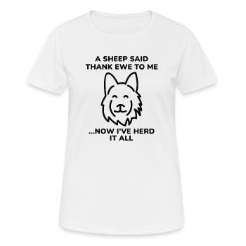 Now I’ve Herd It All - Women's Breathable T-Shirt - white - Front - AI Model Female 172 dark (172cm)