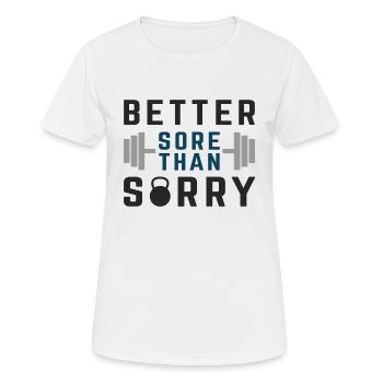 Besser Wunde als Nachsicht - Frauen T-Shirt atmungsaktiv - Weiß - Vorne - AI Model Female 172 dark (172cm)