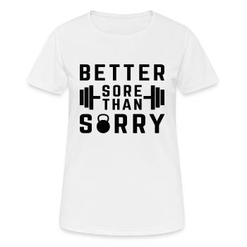 Besser Wunde als Nachsicht - Frauen T-Shirt atmungsaktiv - Weiß - Vorne - AI Model Female 172 dark (172cm)
