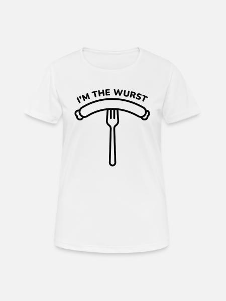 Ich bin die Wurst - Frauen T-Shirt atmungsaktiv - Weiß