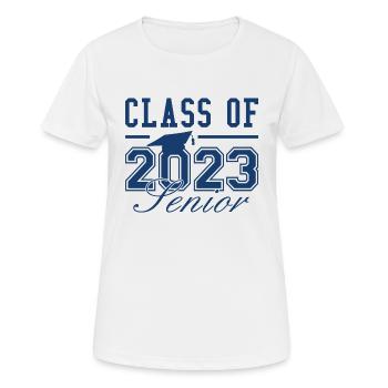 Classe de 2023 Senior - T-shirt respirant Femme - blanc - Devant - AI Model Female 172 dark (172cm)