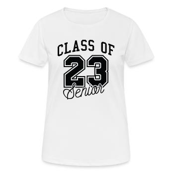 Classe de 23 Senior - T-shirt respirant Femme - blanc - Devant - AI Model Female 172 dark (172cm)