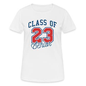 Classe de 23 Senior - T-shirt respirant Femme - blanc - Devant - AI Model Female 172 dark (172cm)
