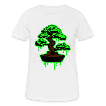 Tree Bonsai Symbol - Women's Breathable T-Shirt - white - Front - AI Model Female 172 dark (172cm)